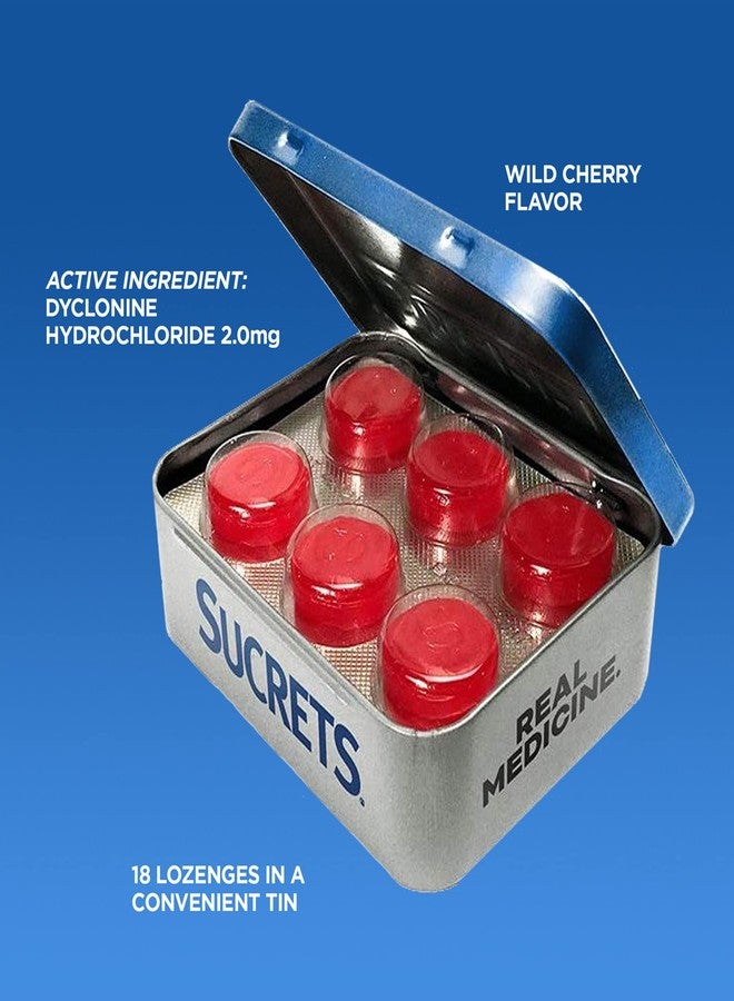 Sucrets Sore Throat Lozenges, Wild Cherry Flavor, 18 Count - Image 5